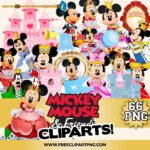 Mickey Minnie Royalty Clipart PNG Bundle